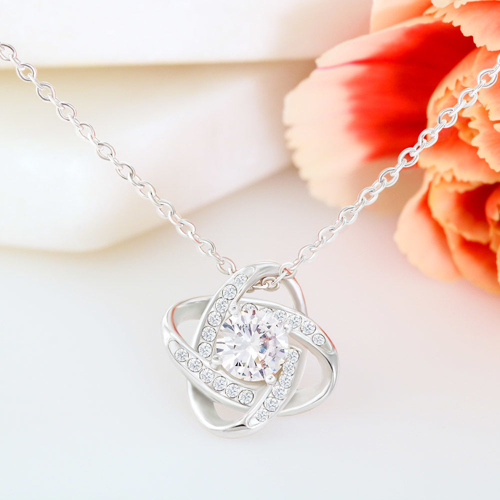 This Old Lion & His Princess – Dad to Daughter Love Knot Necklace
