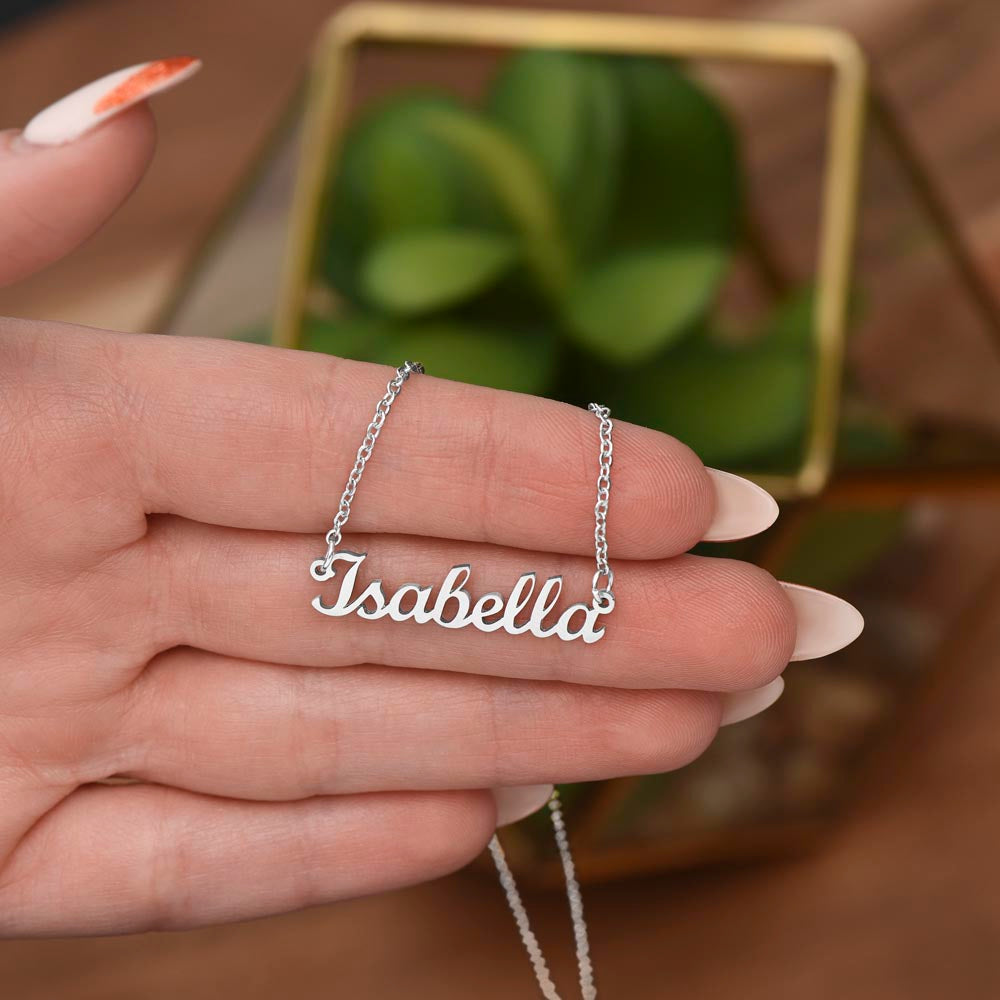 Endless Joy - A Daughter's Name, A Father's Love - Custom Name Necklace