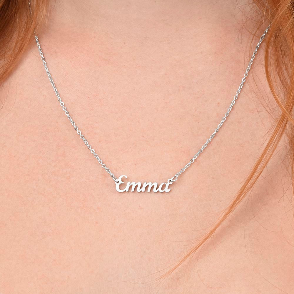 Endless Joy - A Daughter's Name, A Father's Love - Custom Name Necklace