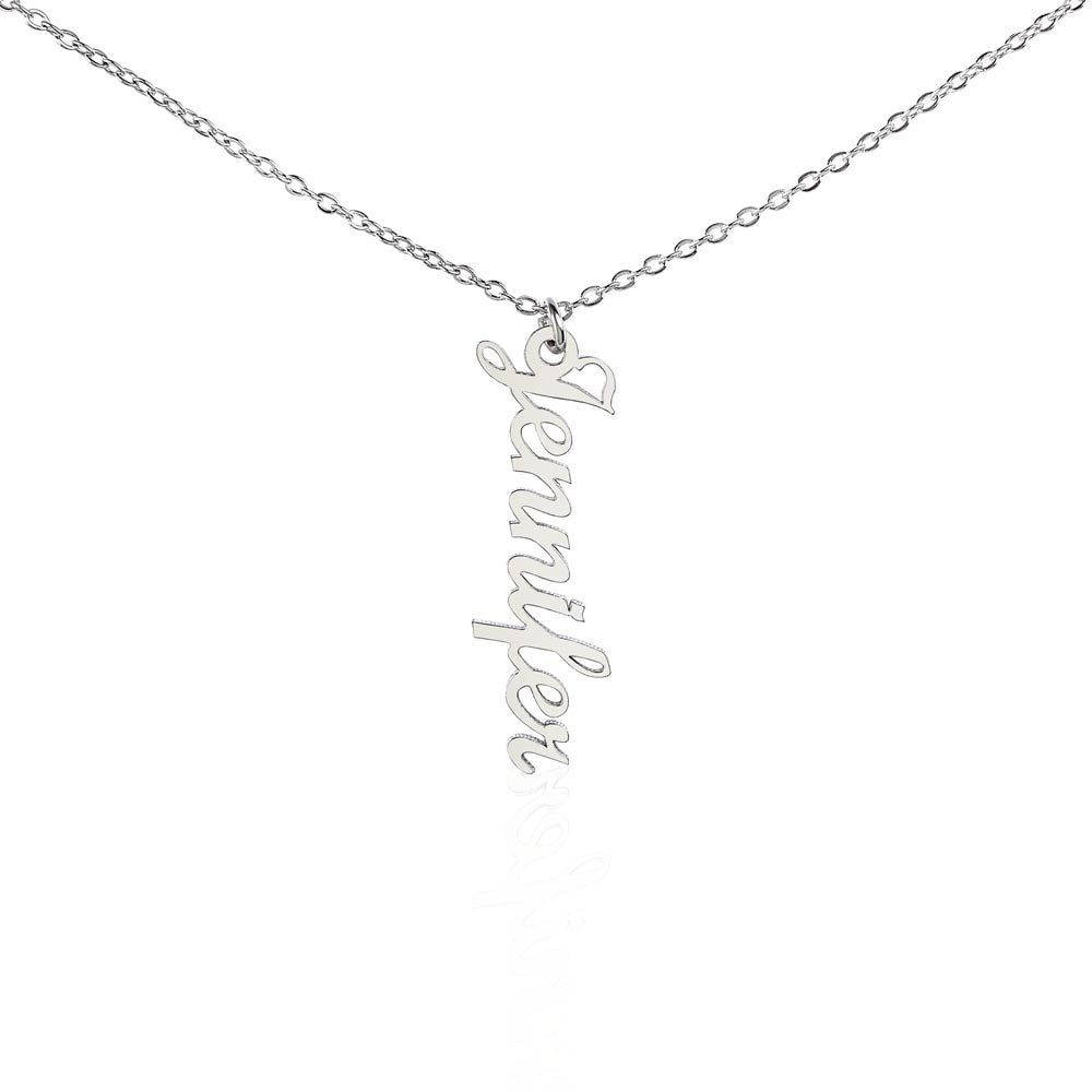 Custom Vertical Name Necklace Only (No MC)