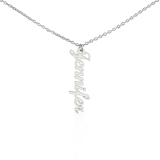 Custom Vertical Name Necklace Only (No MC)