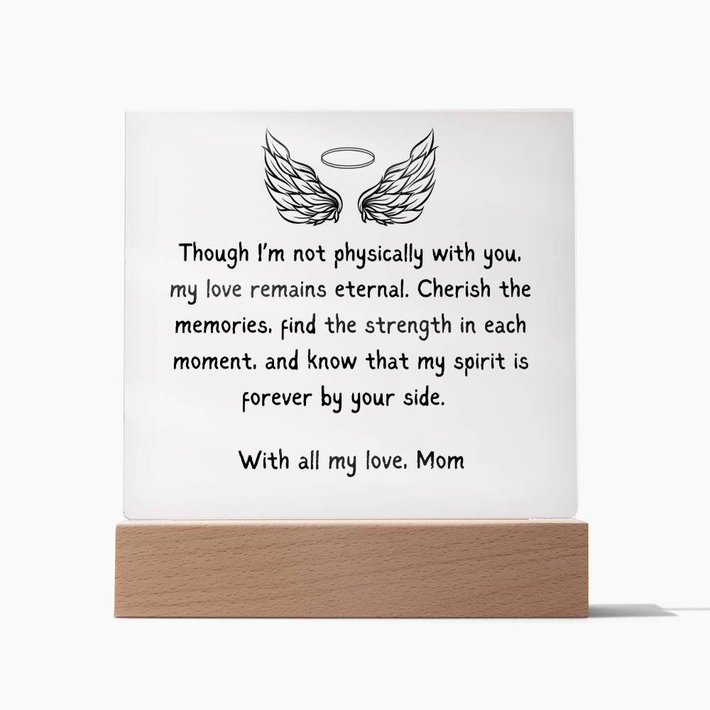 Words of Eternal Love Acrylic Square Plaque