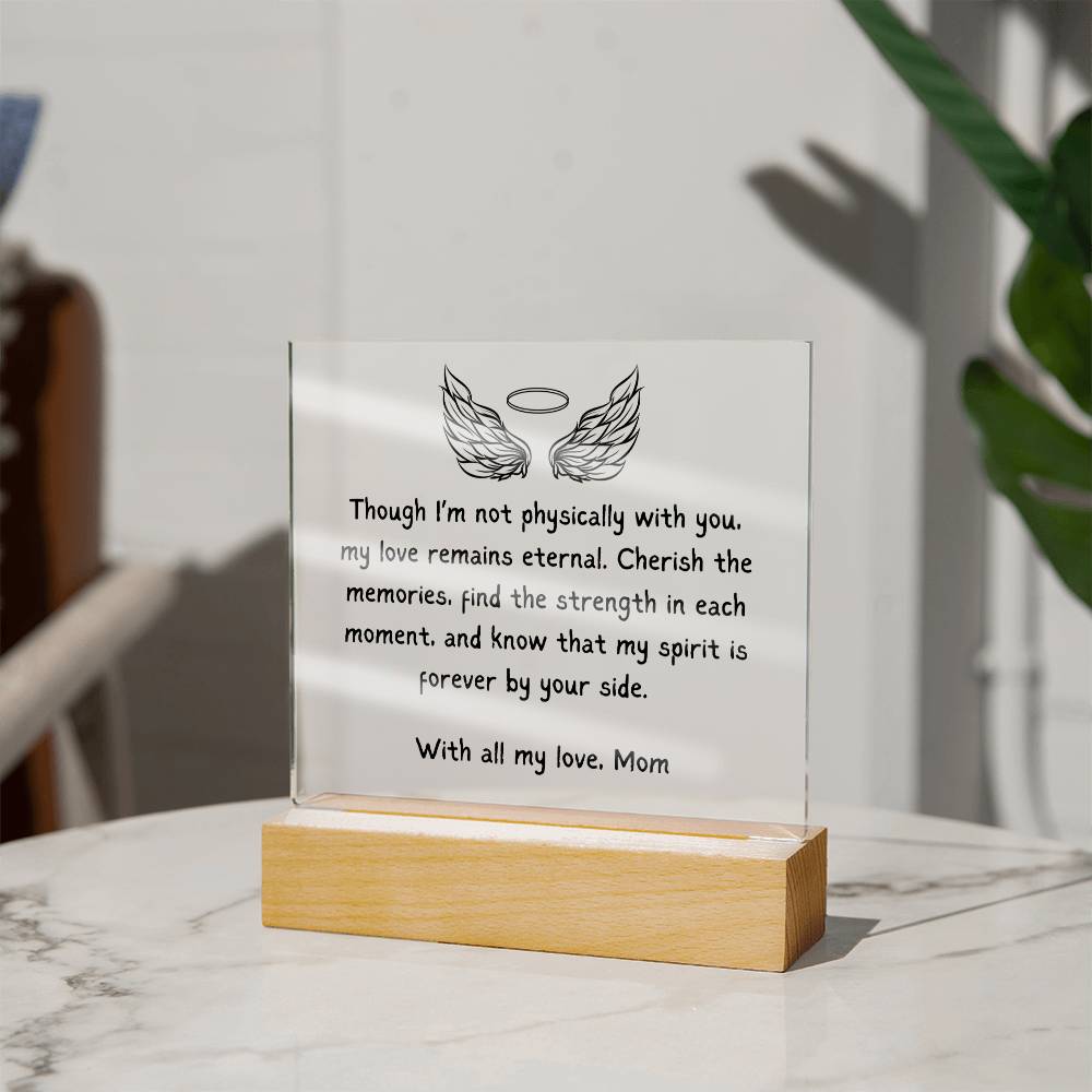 Words of Eternal Love Acrylic Square Plaque