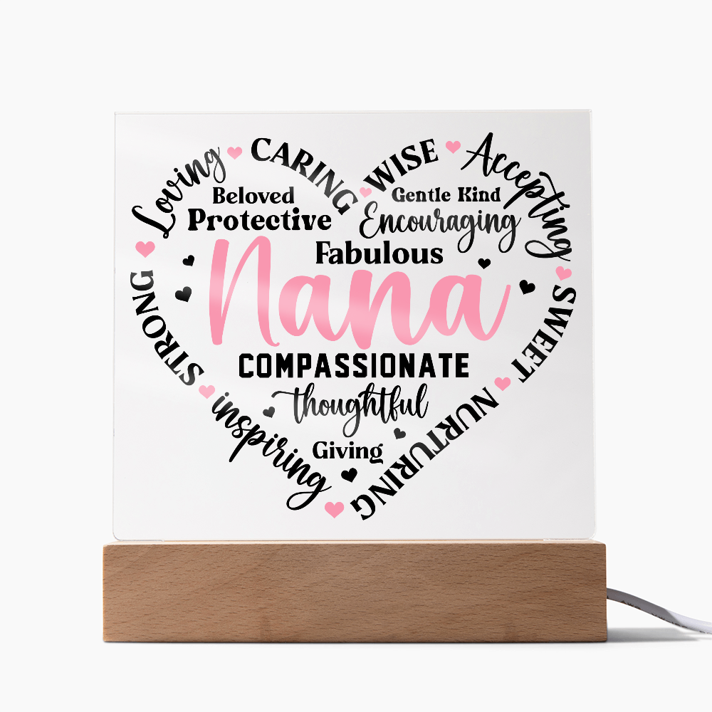 To My Nana - Square Acrylic Piece