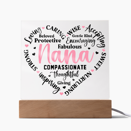 To My Nana - Square Acrylic Piece