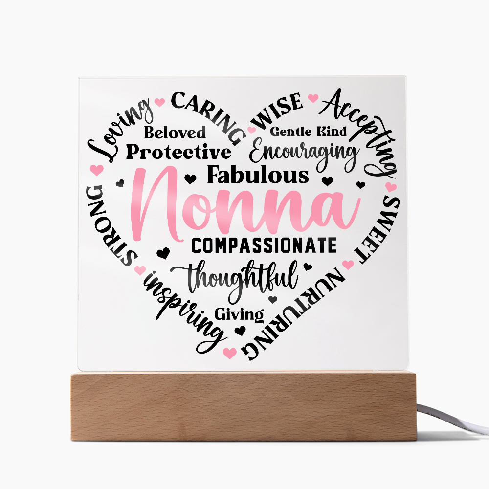 To My Nonna - Forever Loved Square Acrylic Piece