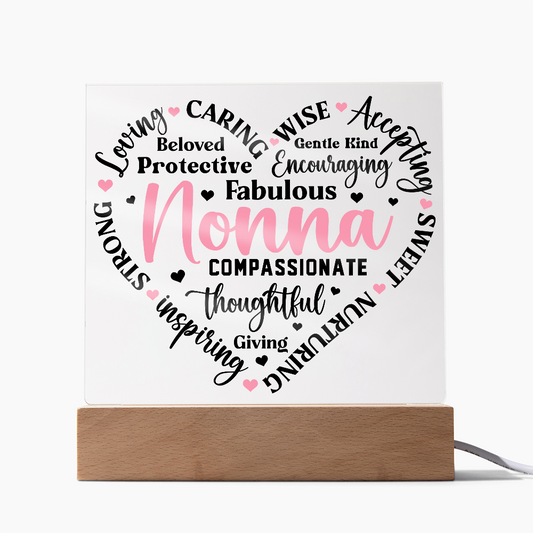 To My Nonna - Forever Loved Square Acrylic Piece