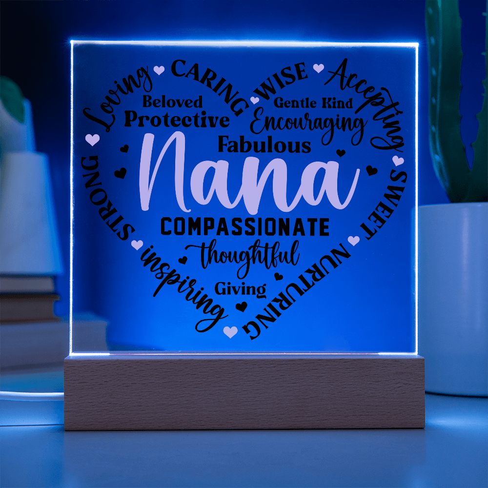 To My Nana - Square Acrylic Piece