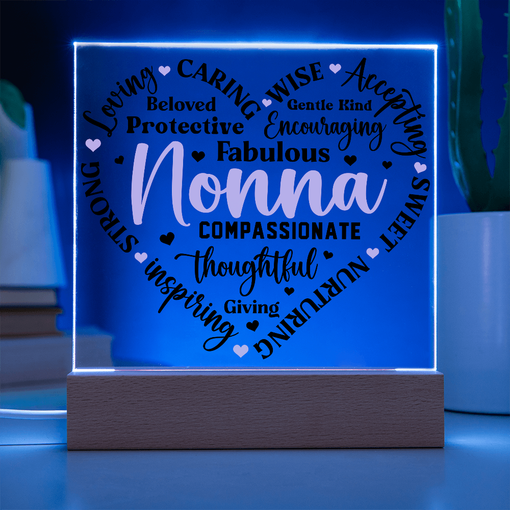 To My Nonna - Forever Loved Square Acrylic Piece