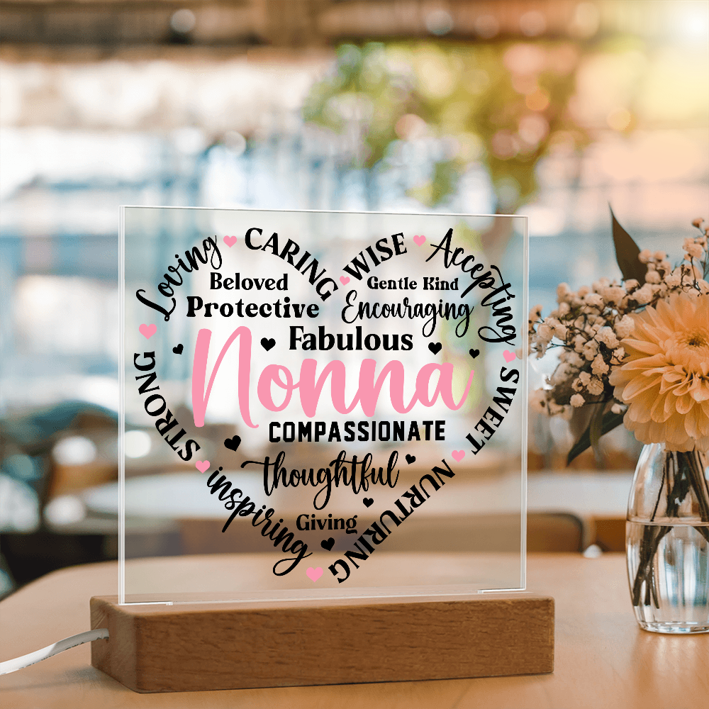 To My Nonna - Forever Loved Square Acrylic Piece