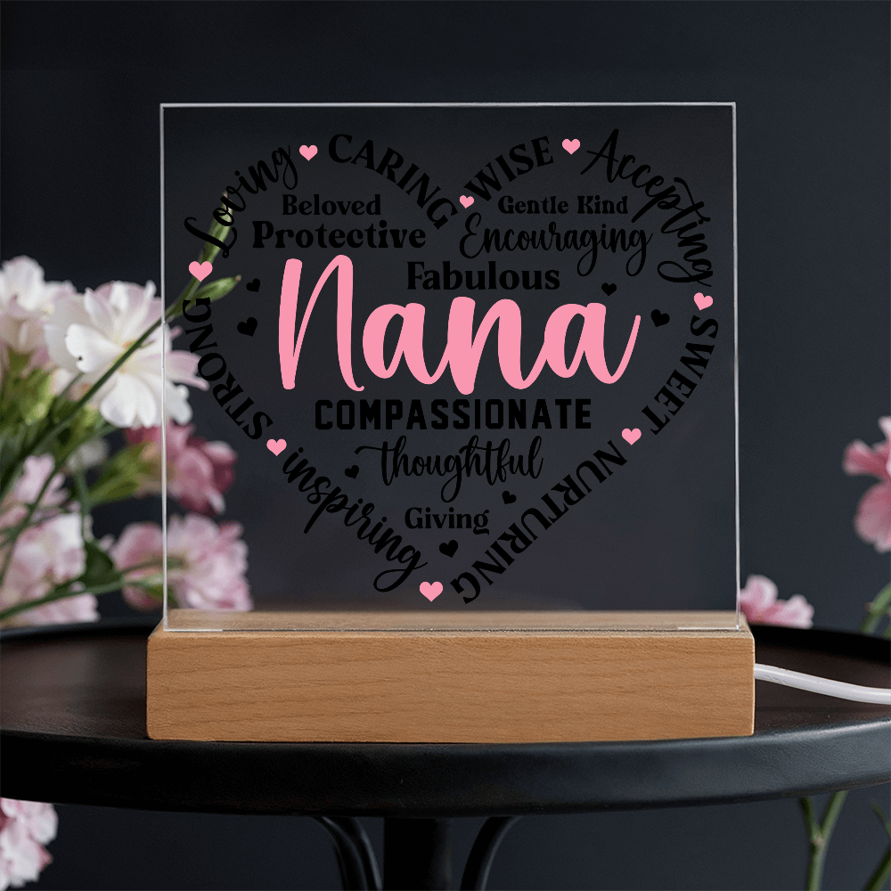 To My Nana - Square Acrylic Piece