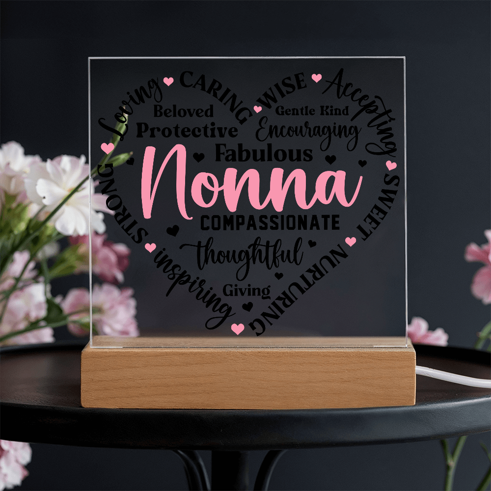To My Nonna - Forever Loved Square Acrylic Piece