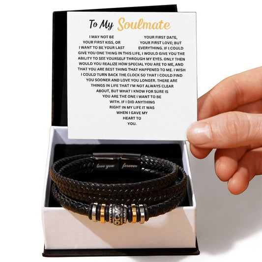 To My Soulmate - Love You Forever Bracelet