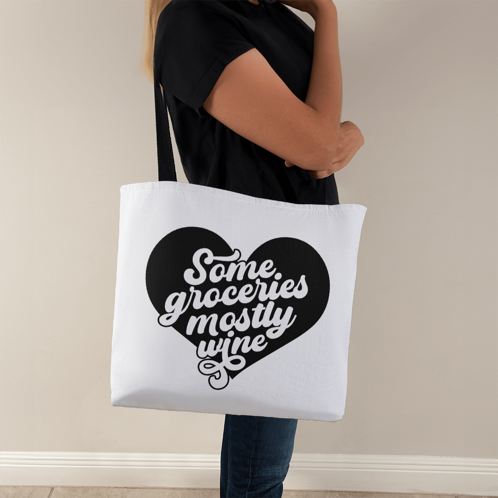 Some Groceries Mostly Wine Classic Tote Bag