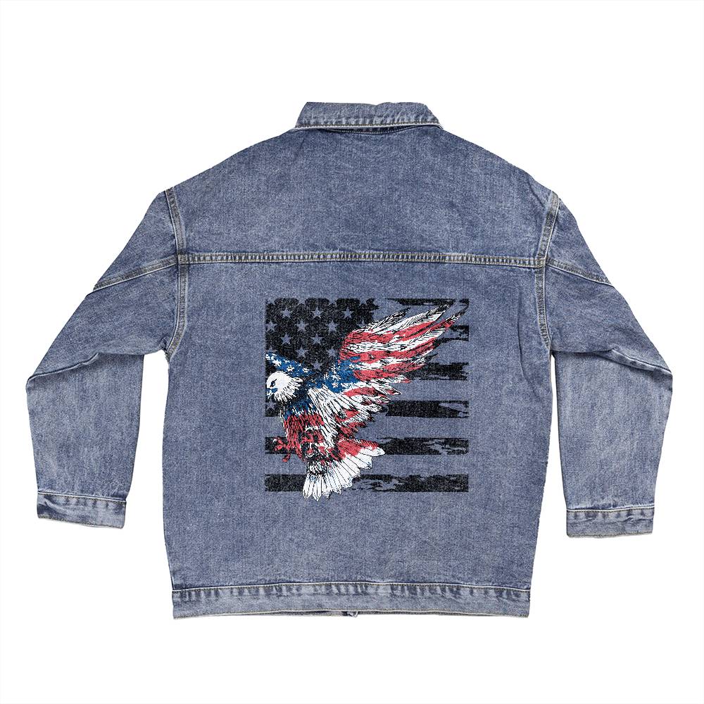 Unifying Eagle: Citizens' Colors DTG Denim Jacket