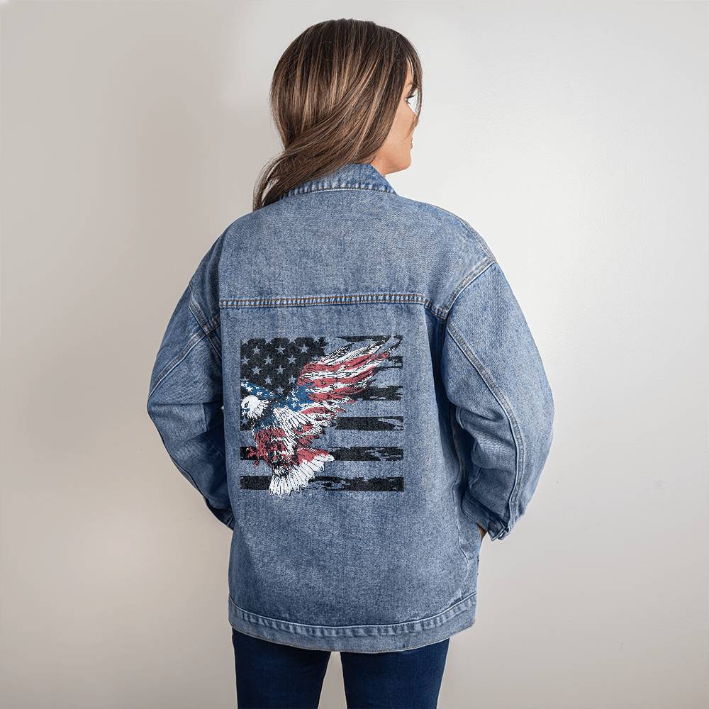 Unifying Eagle: Citizens' Colors DTG Denim Jacket