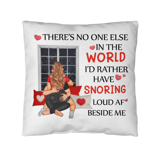 Loud & Loved: My Perfect Sleep Partner Valentines Day Pillow, Gift for Valentines Day, Gift for Him