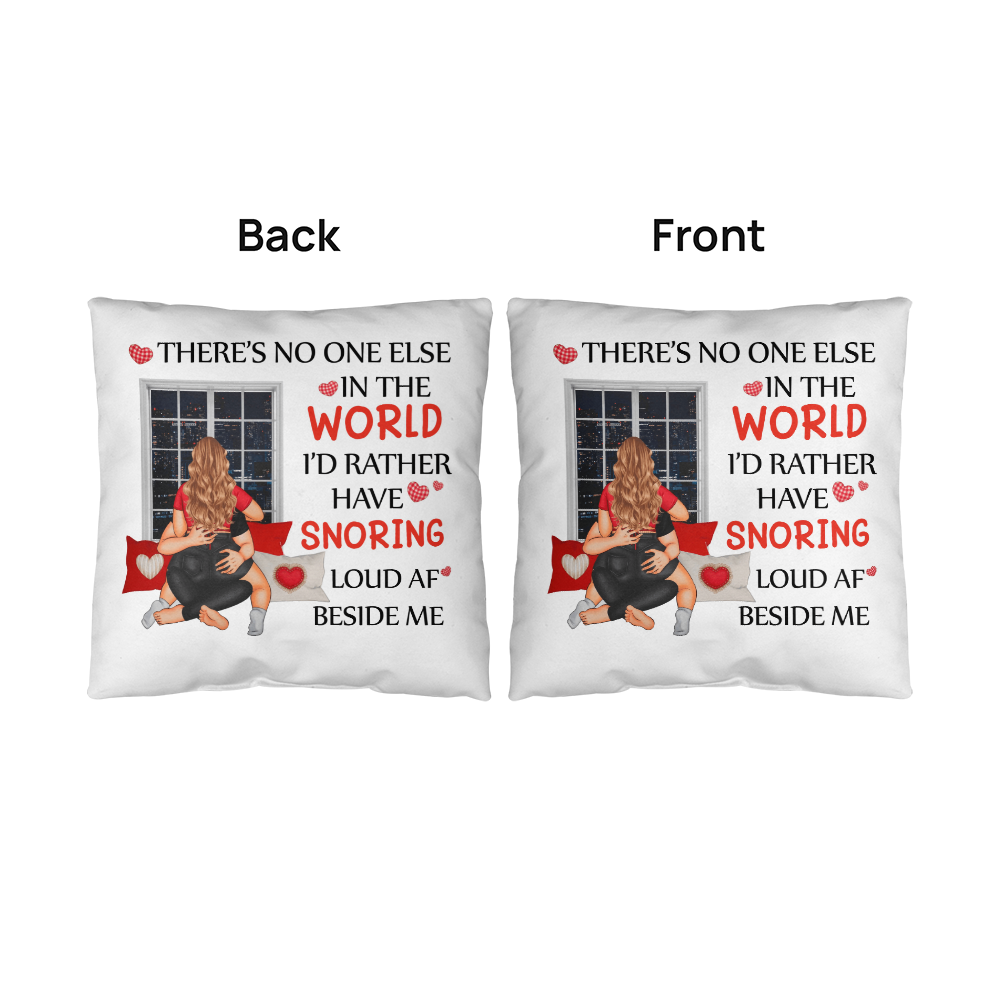 Loud & Loved: My Perfect Sleep Partner Valentines Day Pillow, Gift for Valentines Day, Gift for Him