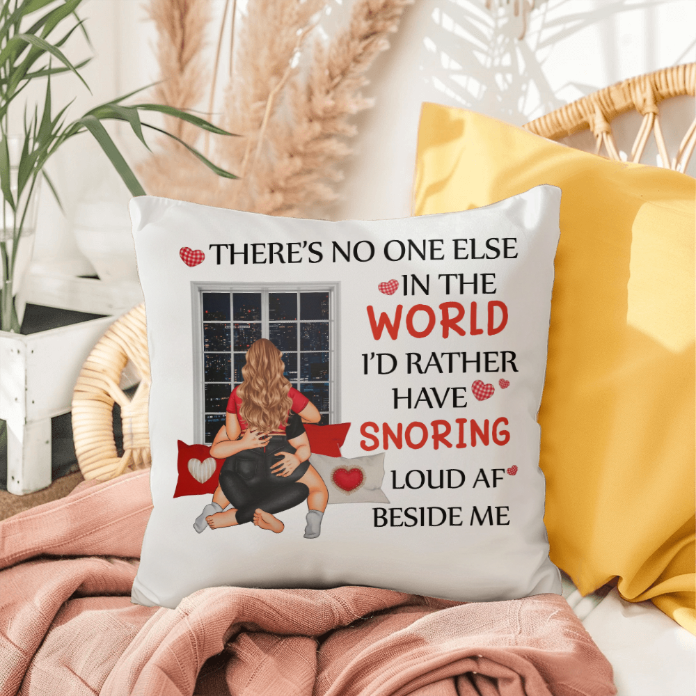 Loud & Loved: My Perfect Sleep Partner Valentines Day Pillow, Gift for Valentines Day, Gift for Him