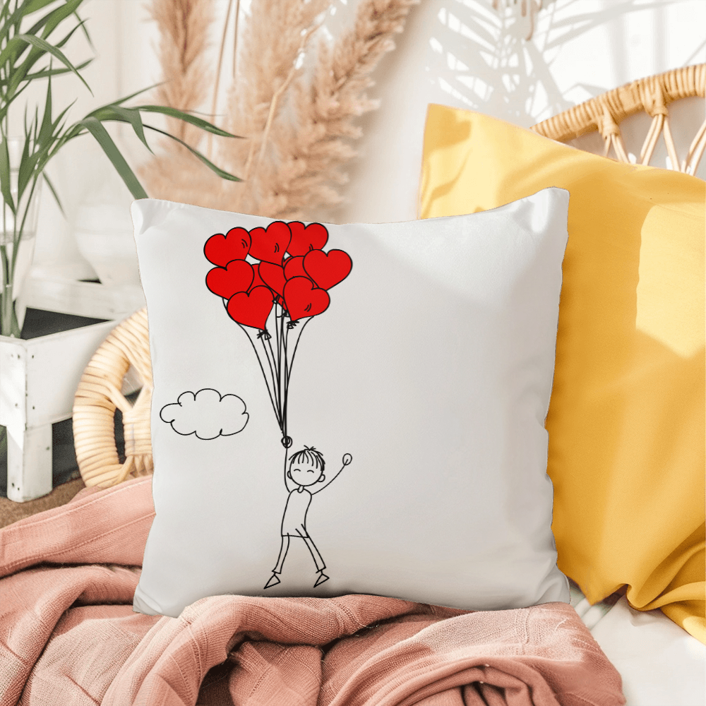 Love is in the Air: A Perfect Pair Matching Valentines Day Pillow 1