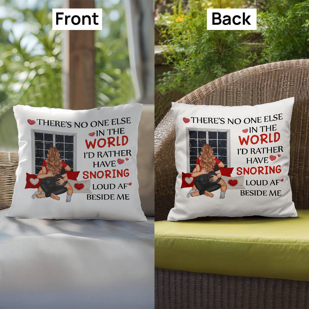 Loud & Loved: My Perfect Sleep Partner Valentines Day Pillow, Gift for Valentines Day, Gift for Him