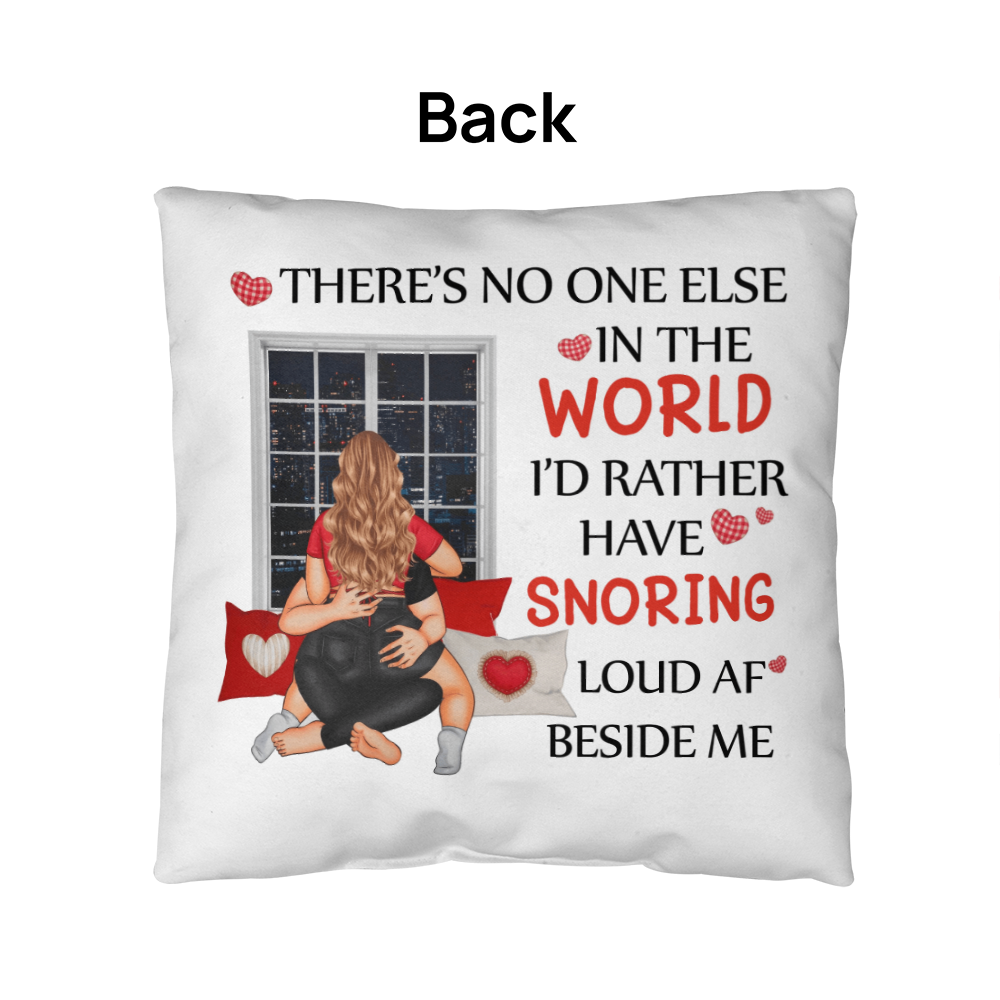 Loud & Loved: My Perfect Sleep Partner Valentines Day Pillow, Gift for Valentines Day, Gift for Him