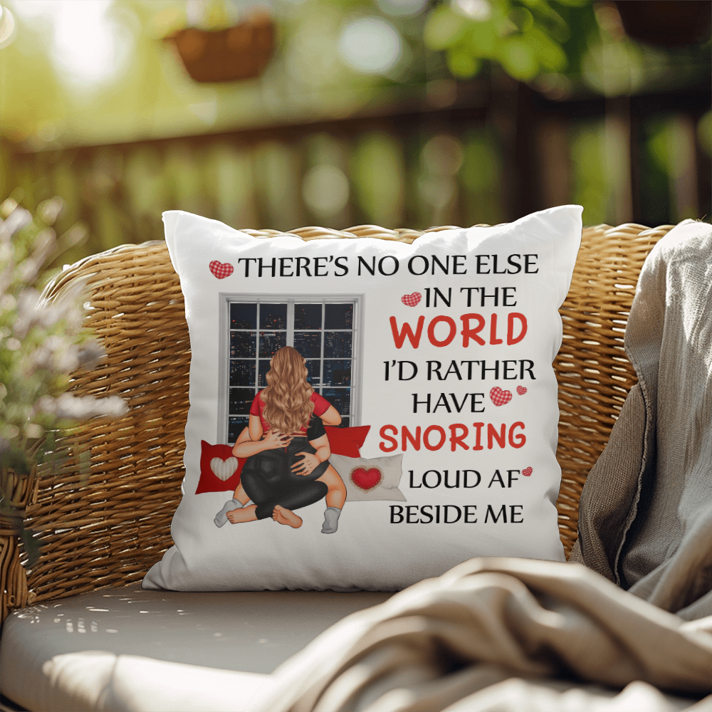 Loud & Loved: My Perfect Sleep Partner Valentines Day Pillow, Gift for Valentines Day, Gift for Him