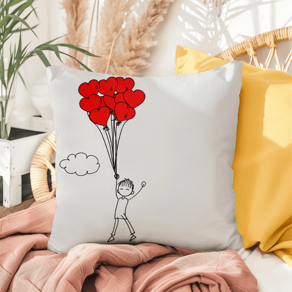 Love is in the Air: A Perfect Pair Matching Valentines Day Pillow 1