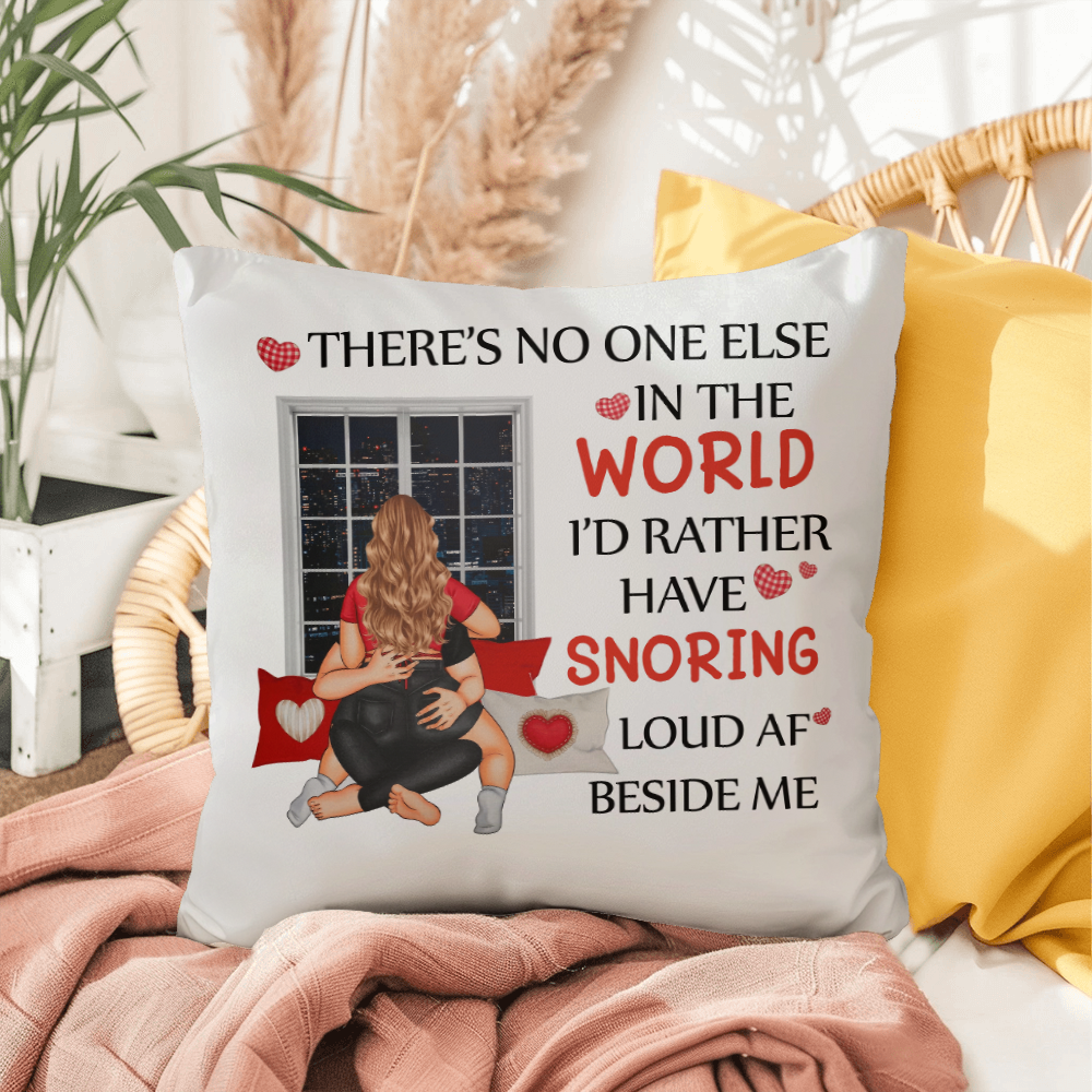 Loud & Loved: My Perfect Sleep Partner Valentines Day Pillow, Gift for Valentines Day, Gift for Him