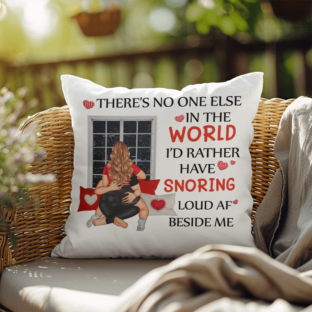 Loud & Loved: My Perfect Sleep Partner Valentines Day Pillow, Gift for Valentines Day, Gift for Him