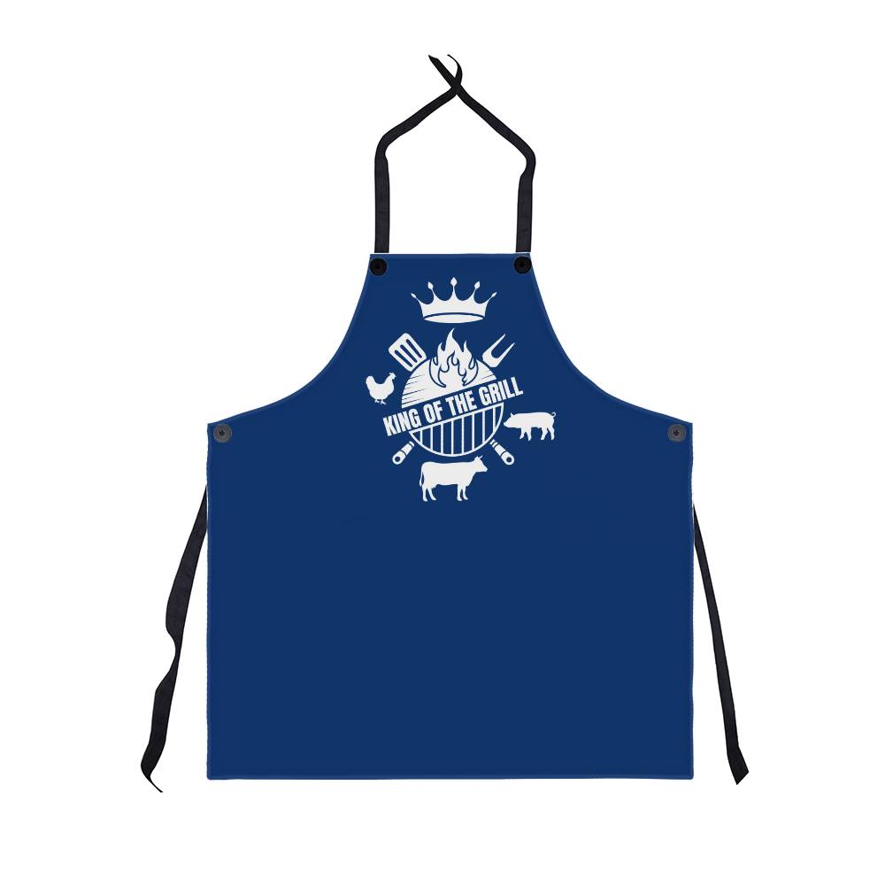 King Of The Grill Apron Blue