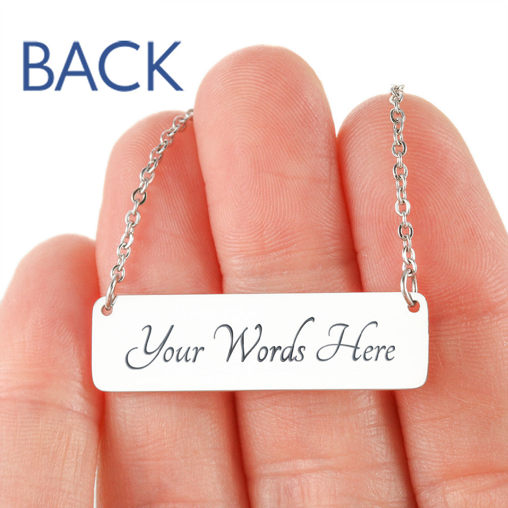 John 3:16 Horizontal Bar Necklace