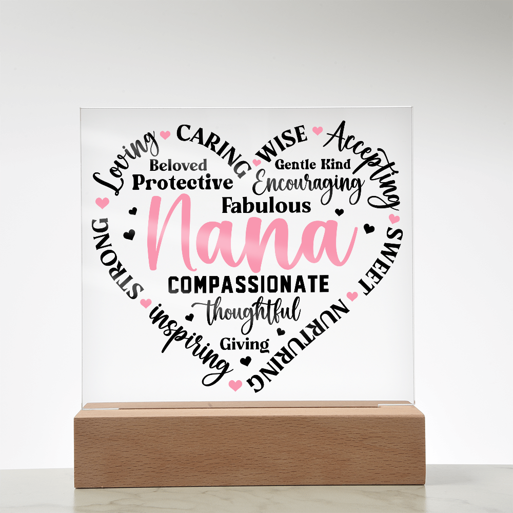 To My Nana - Square Acrylic Piece