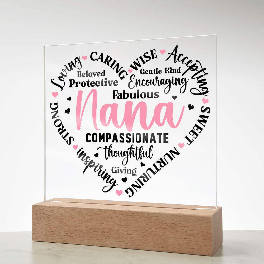 To My Nana - Square Acrylic Piece