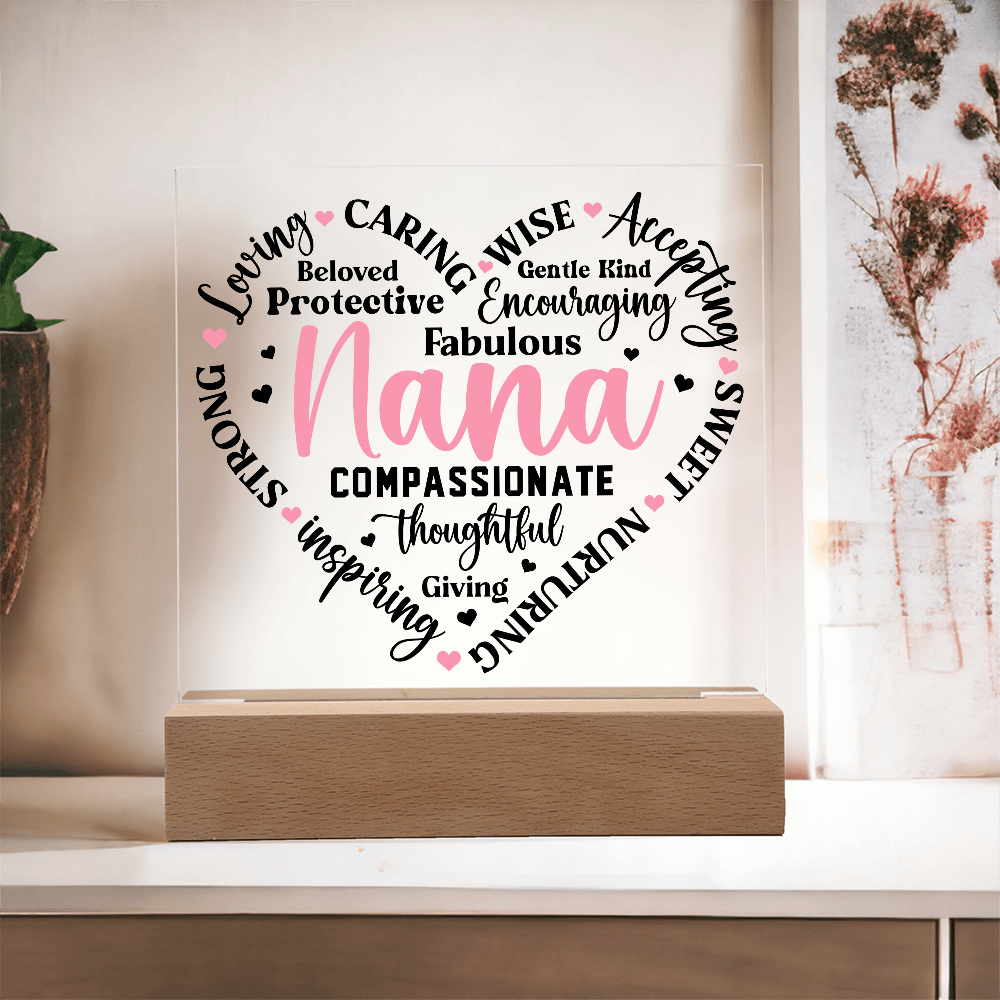 To My Nana - Square Acrylic Piece