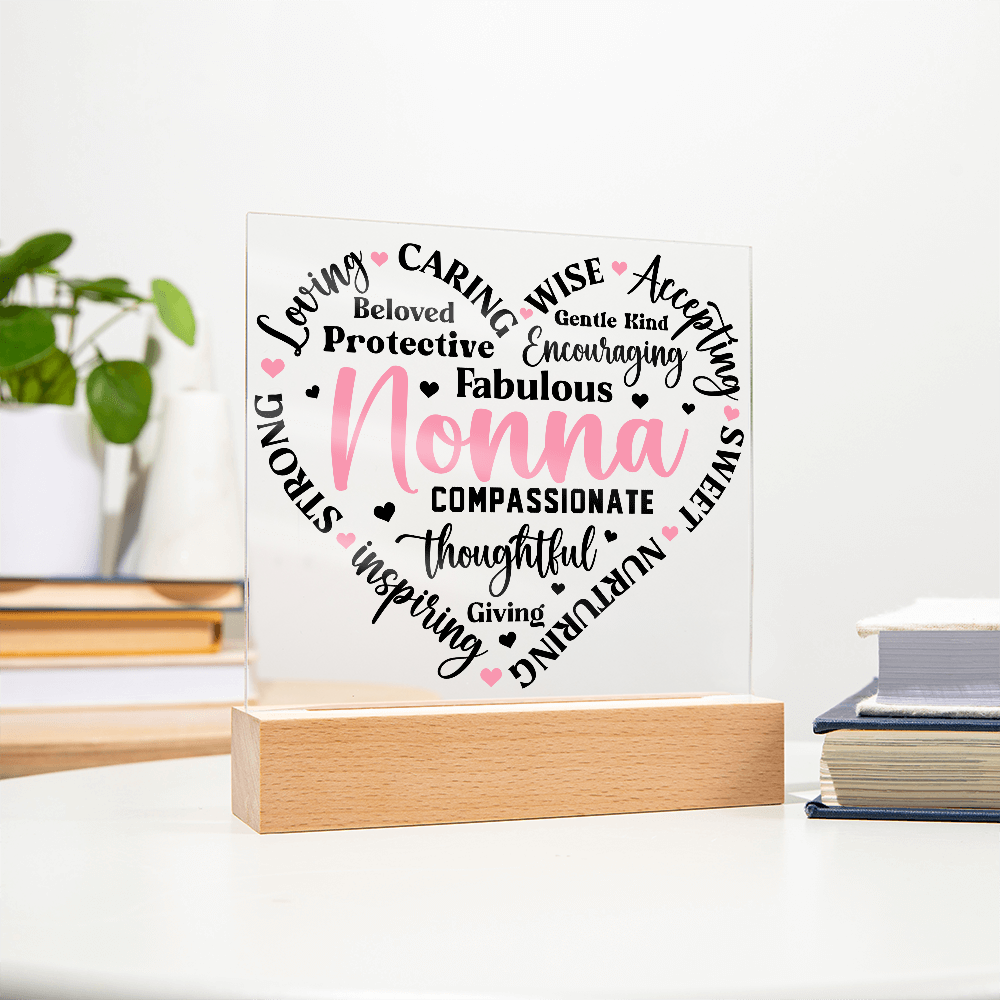 To My Nonna - Forever Loved Square Acrylic Piece