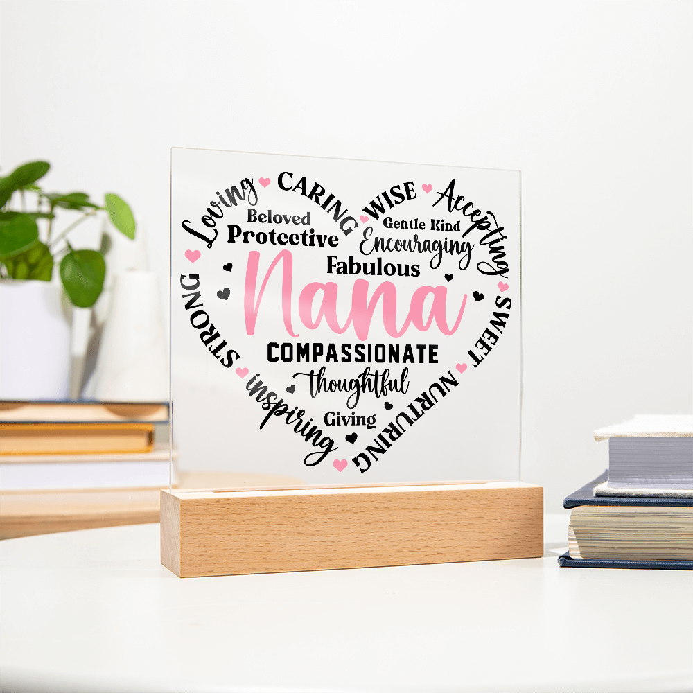 To My Nana - Square Acrylic Piece