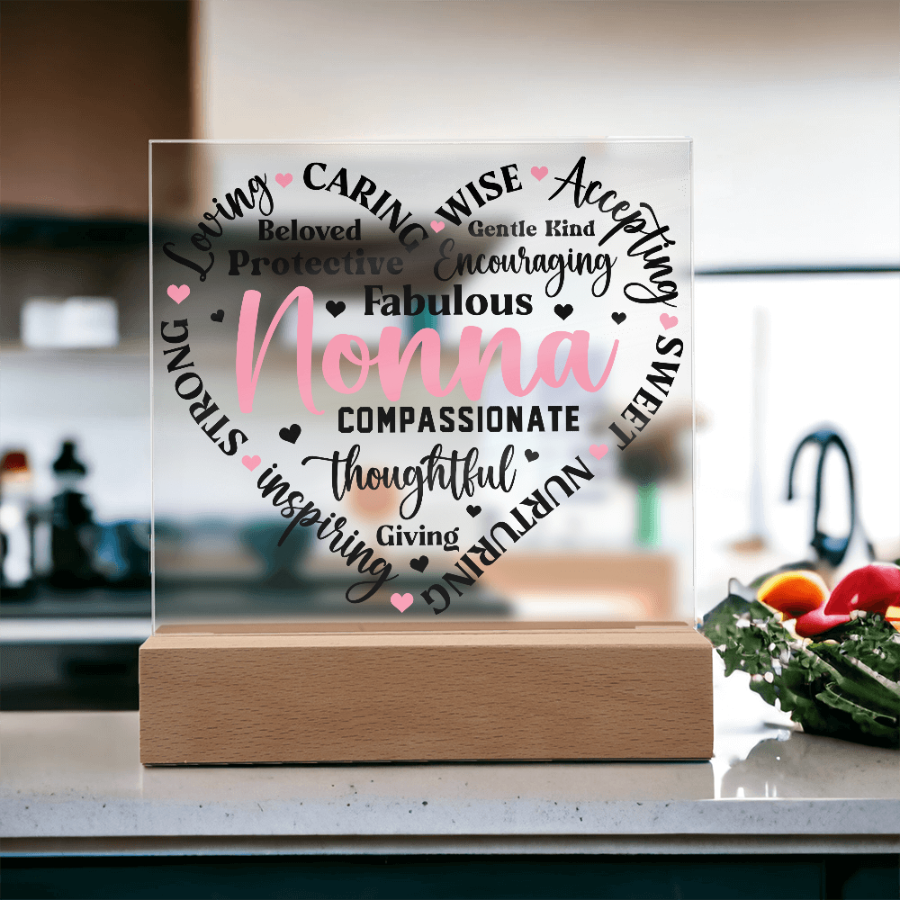 To My Nonna - Forever Loved Square Acrylic Piece