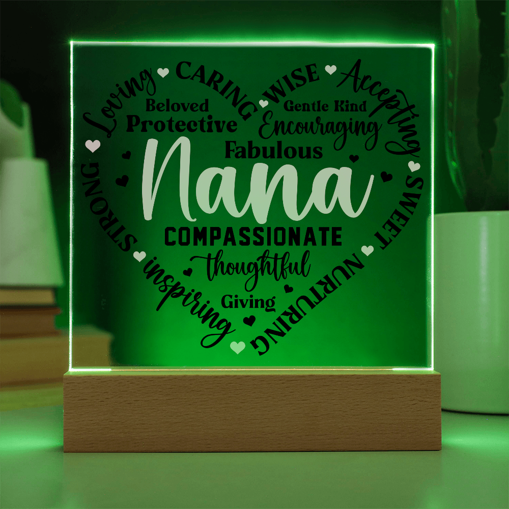 To My Nana - Square Acrylic Piece