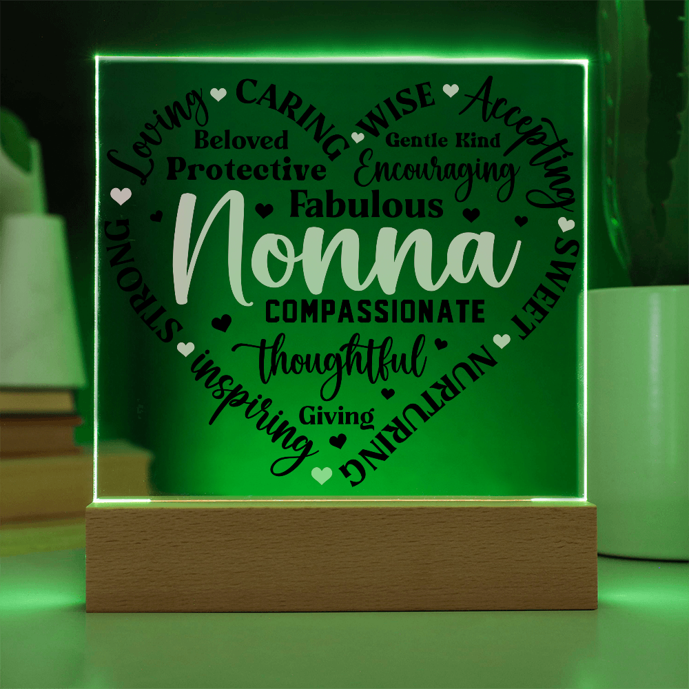 To My Nonna - Forever Loved Square Acrylic Piece