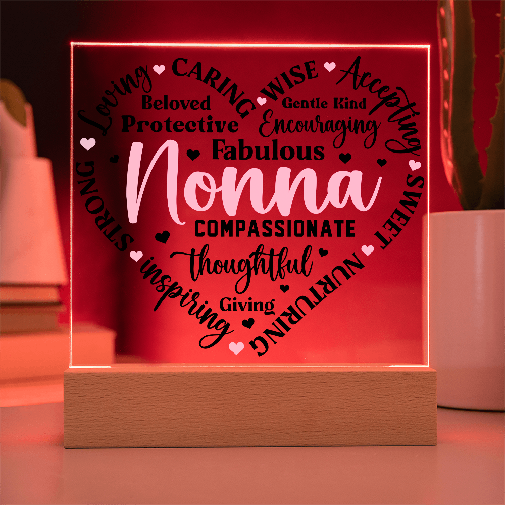 To My Nonna - Forever Loved Square Acrylic Piece