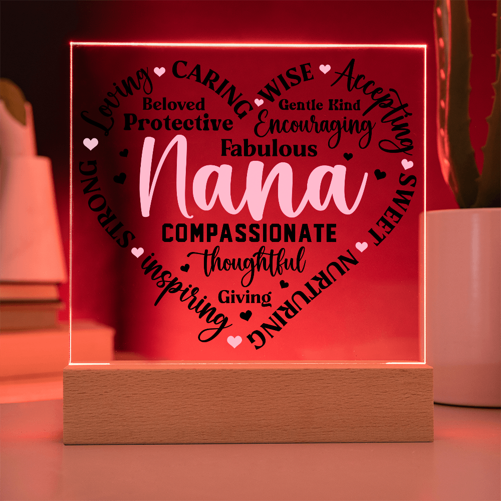 To My Nana - Square Acrylic Piece