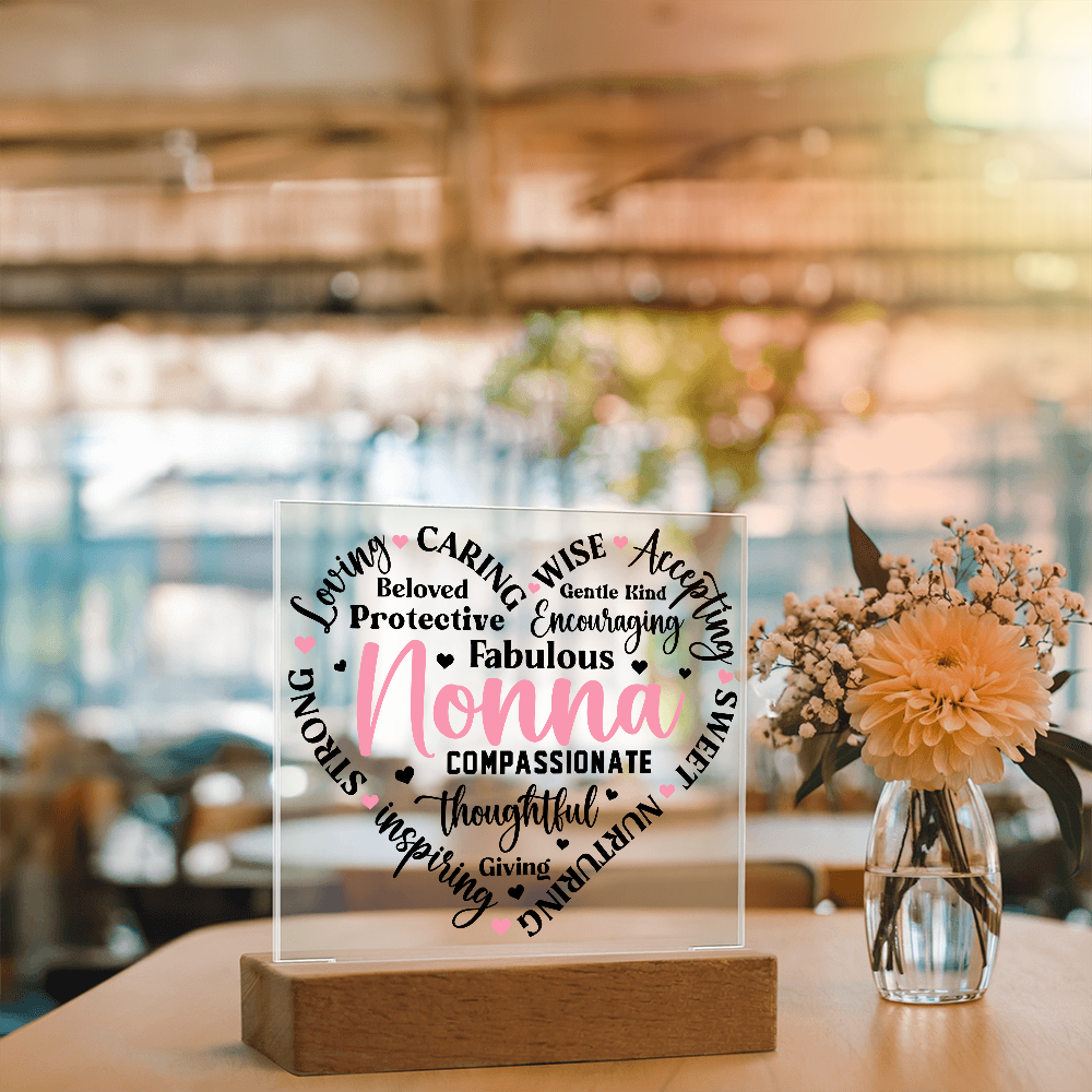 To My Nonna - Forever Loved Square Acrylic Piece