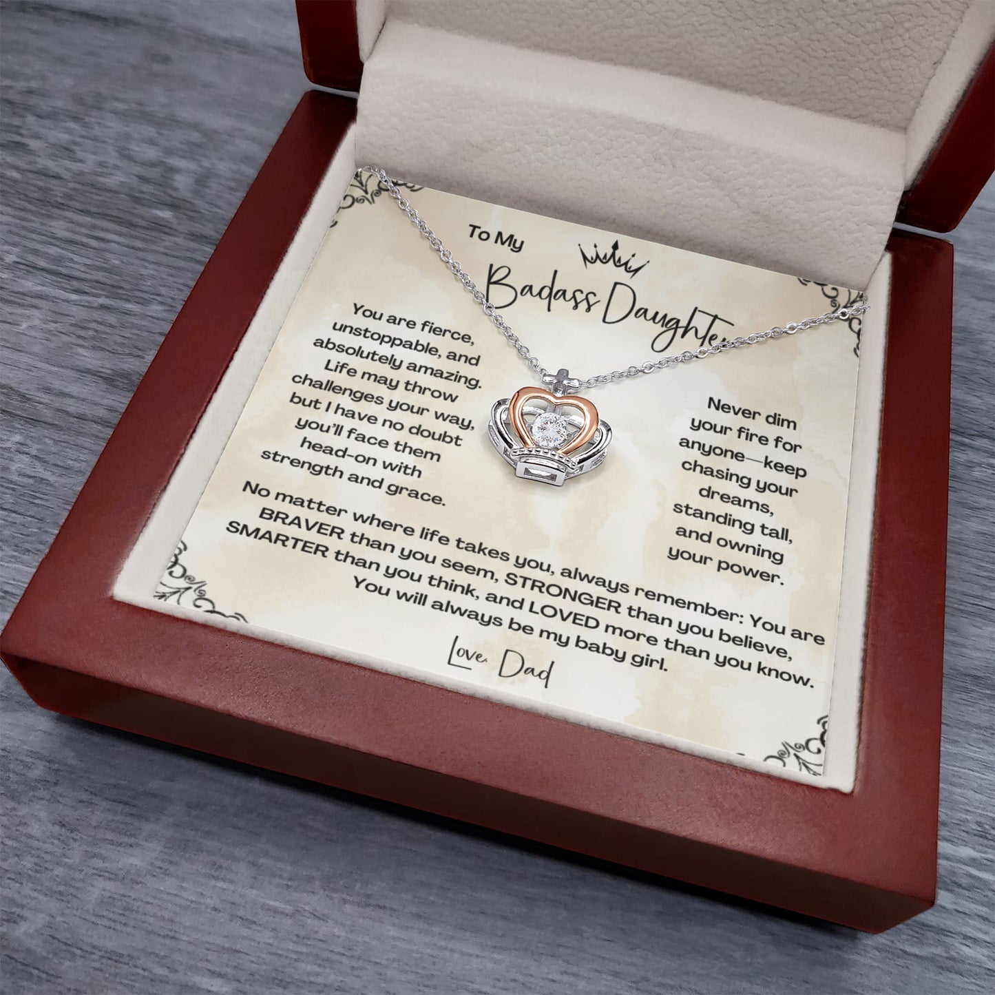 To My Badass Daughter – A Crown for the Bravest Girl I Know