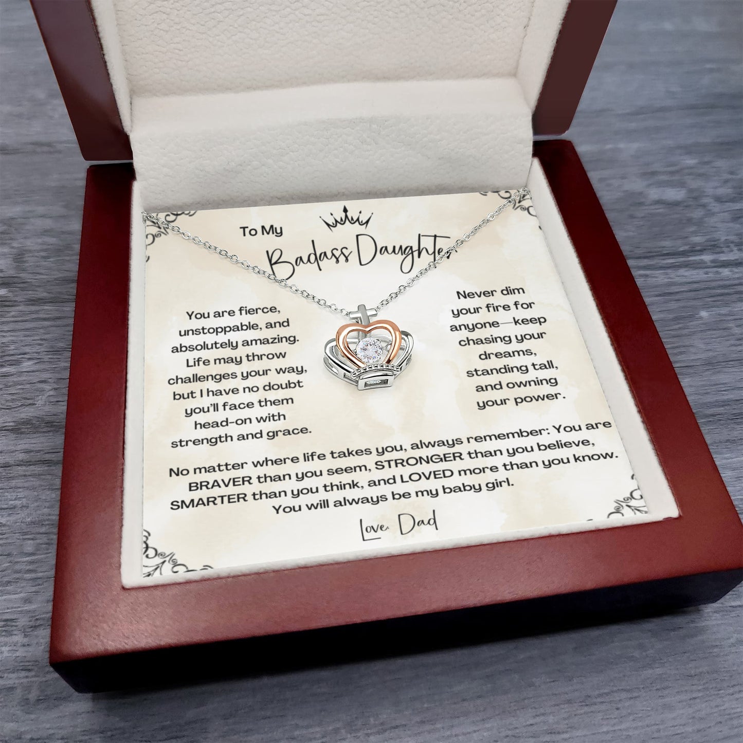 To My Badass Daughter – A Crown for the Bravest Girl I Know