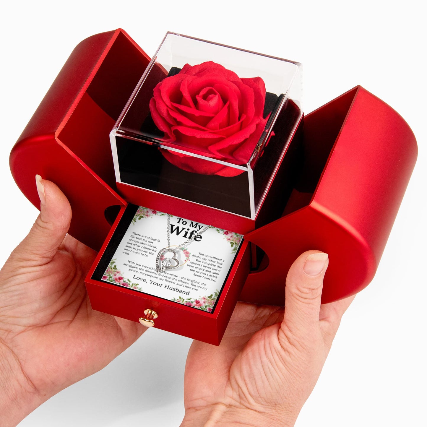 To My Other Half Forever Love Necklace and Heart Box Gift Set