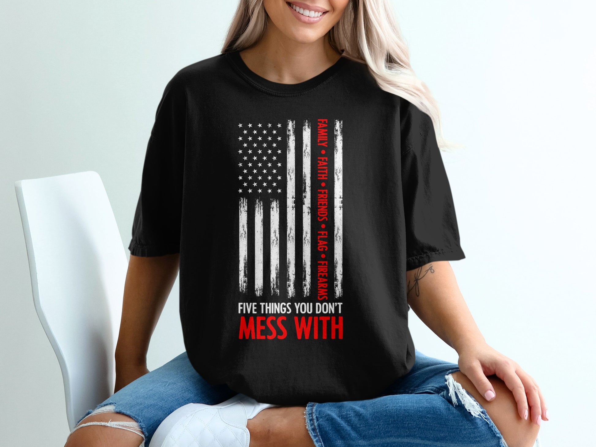 Five Things You Don't Mess With Printed T-Shirt Product